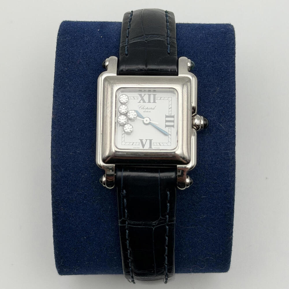 Chopard Happy Sport Diamond Square Watch – Stainless Steel – Swiss Made - Picture 3 of 11